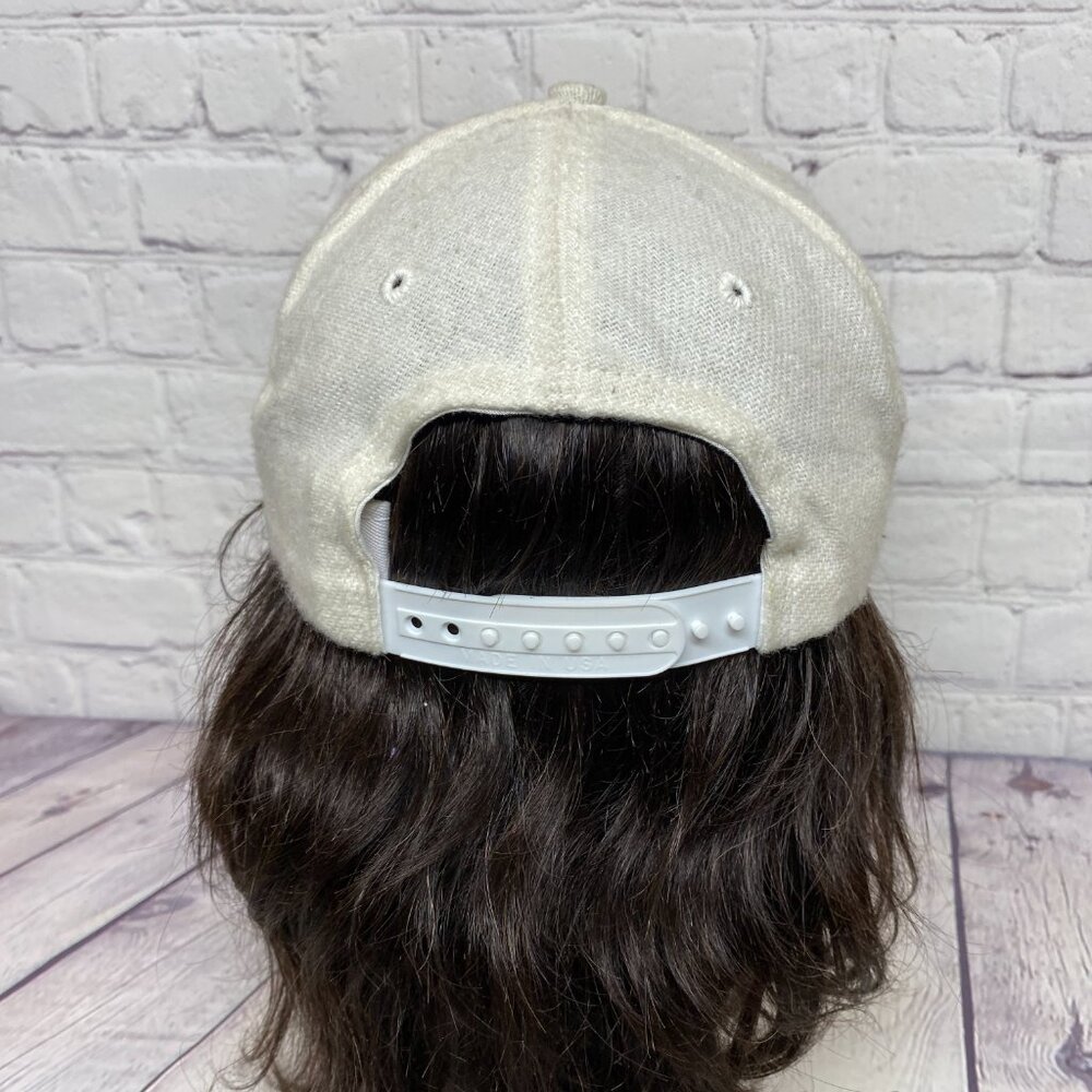 Vintage Hat Cap Snapback Cream Brown Mammoth Cave Kentucky Made in USA America - Picture 3 of 10